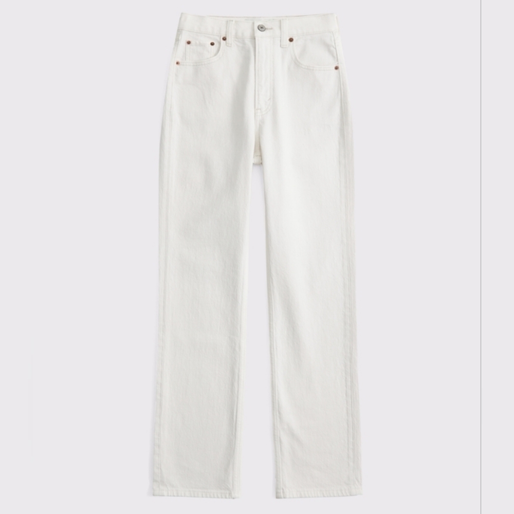 Abercrombie & Fitch Ankle Straight Ultra High Rise